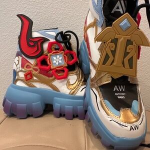 Anthony Wang Genshin Impact Ganyu Fan-made Hidden Wedge Women's Combat Sneakers